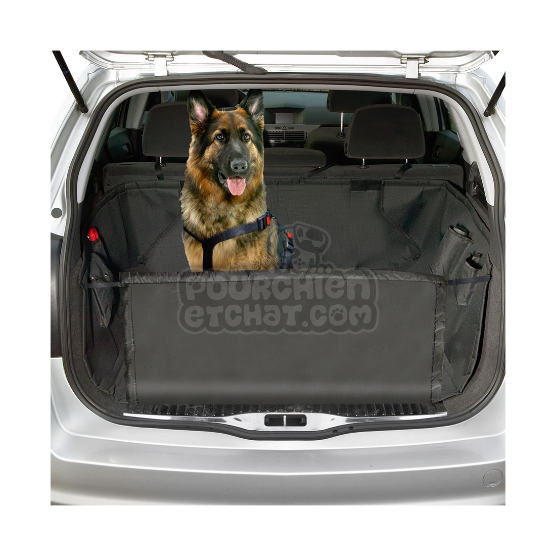 Couverture protectrice de voiture pour un chien 140x140 cm